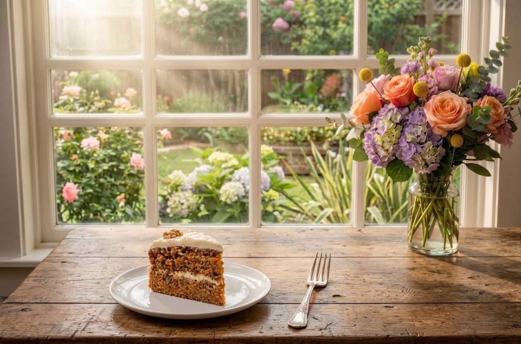 Slice of Sugar Free Carrot Cake